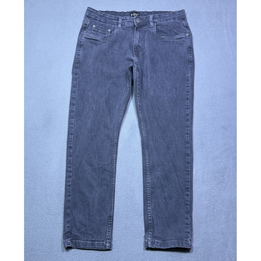 Under 510 Jeans Mens 32x26.5 U510 ZAK Gray Stretch Normcore Modern Stretch USA